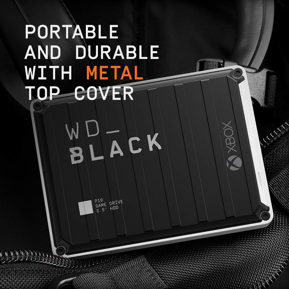 _BLACK 4TB P10 Game Drive for Xbox - 1-Month Xbox Game Pass, Portable External Hard Drive for On-The-Go Access to Your Xbox Game Library - BA5G0040BBK-WESN